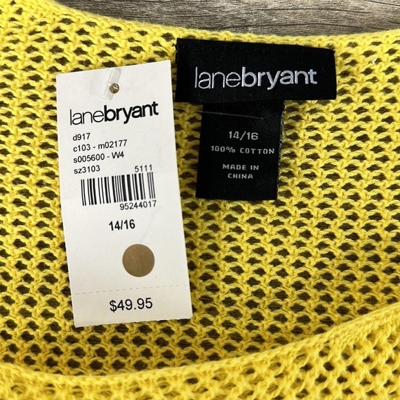 Lane Bryant sweater NWT Yellow - Picture 6 of 7
